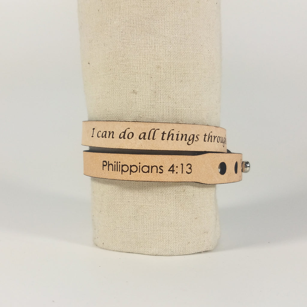 Custom Quote Wrap Bracelet