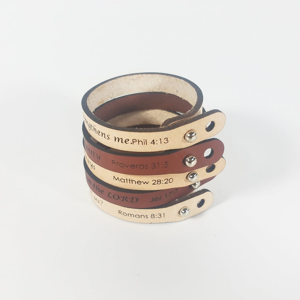 Spiritual Quote Bracelets - If God is for us who can be against us