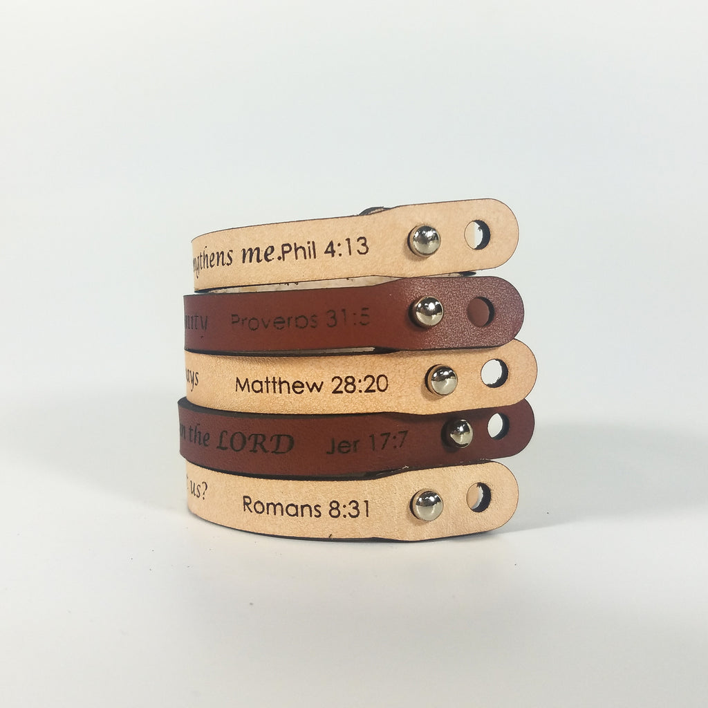 Spiritual Quote Bracelets - If God is for us who can be against us