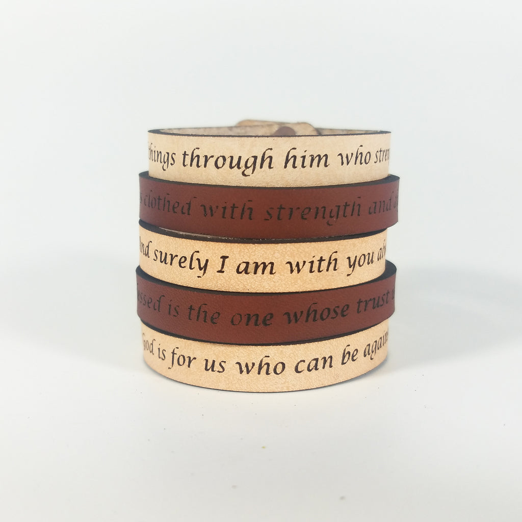 Spiritual Quote Bracelets - If God is for us who can be against us