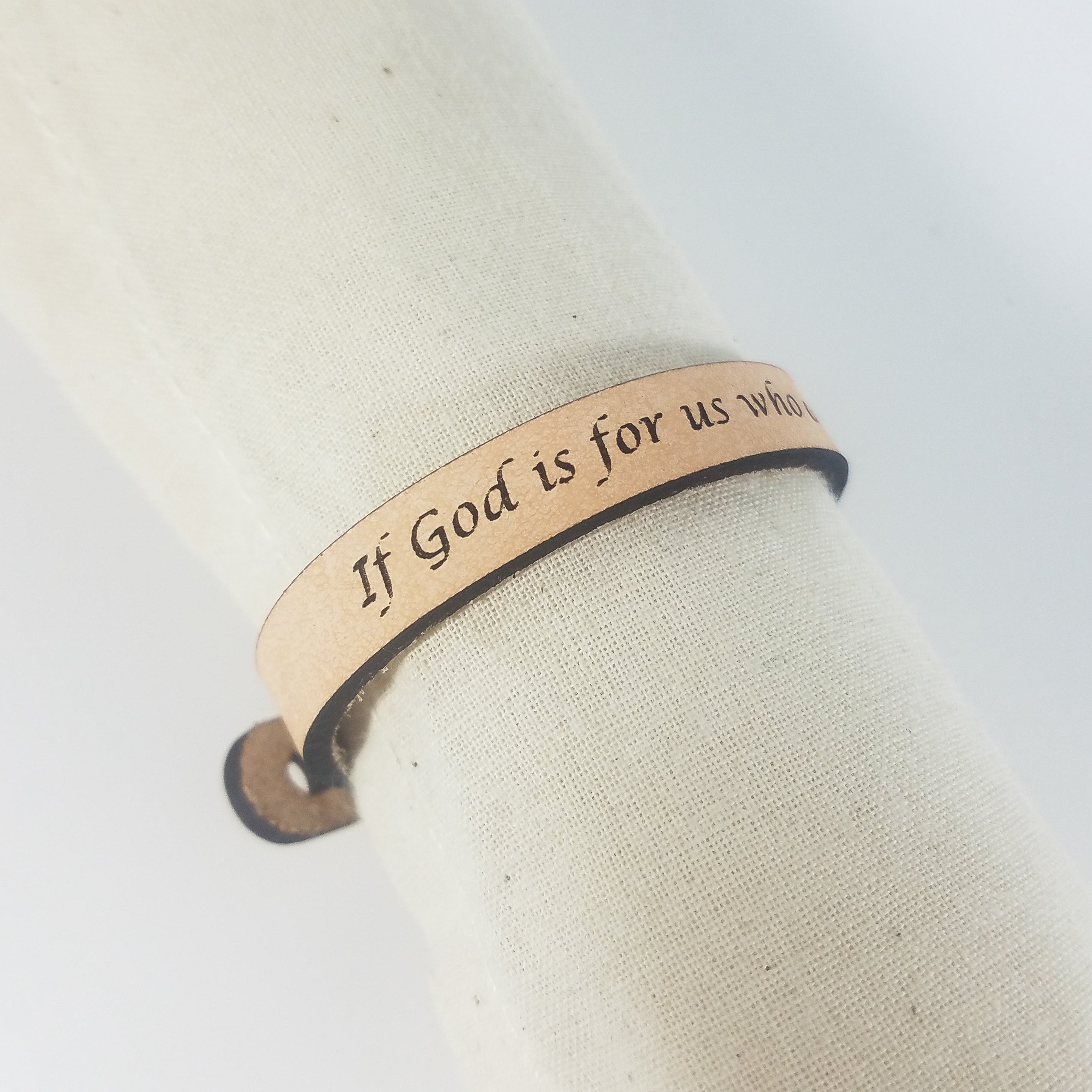 Spiritual Quote Bracelets - If God is for us who can be against us