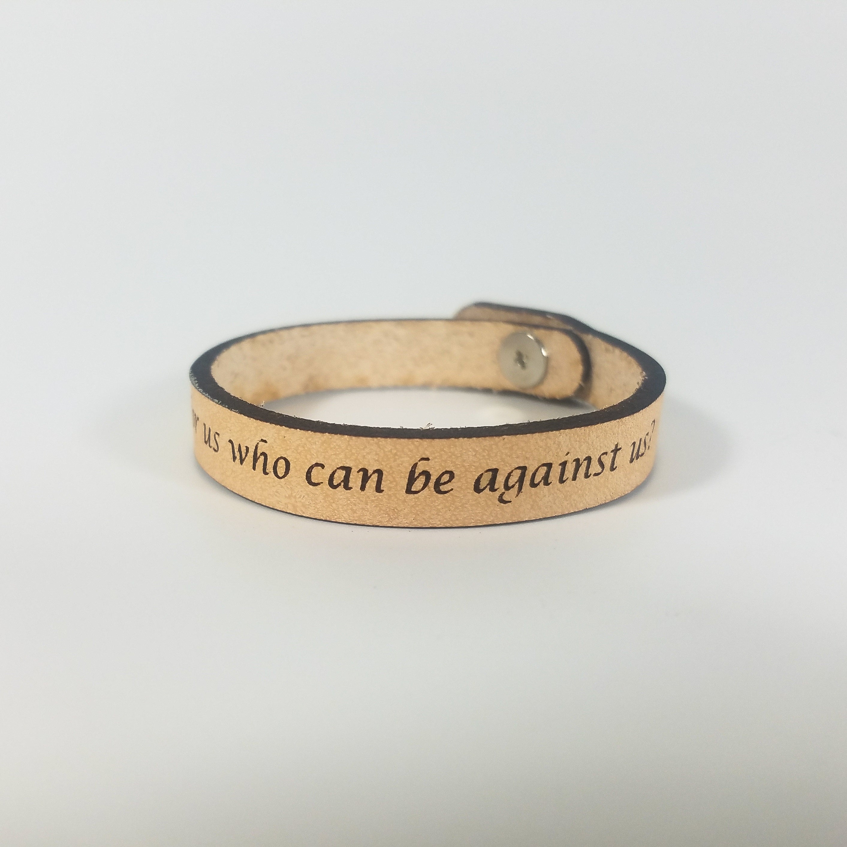 Spiritual Quote Bracelets - If God is for us who can be against us
