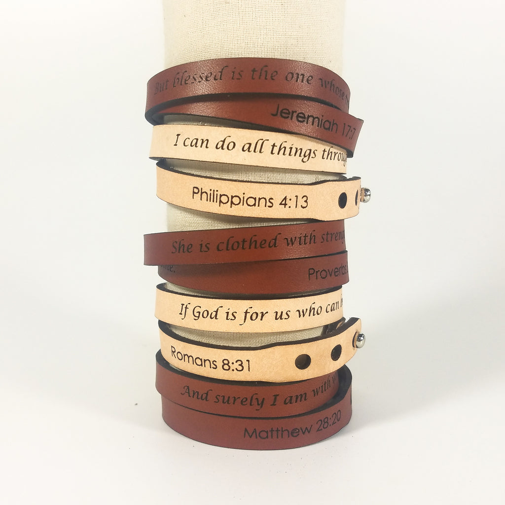 Custom Quote Wrap Bracelet