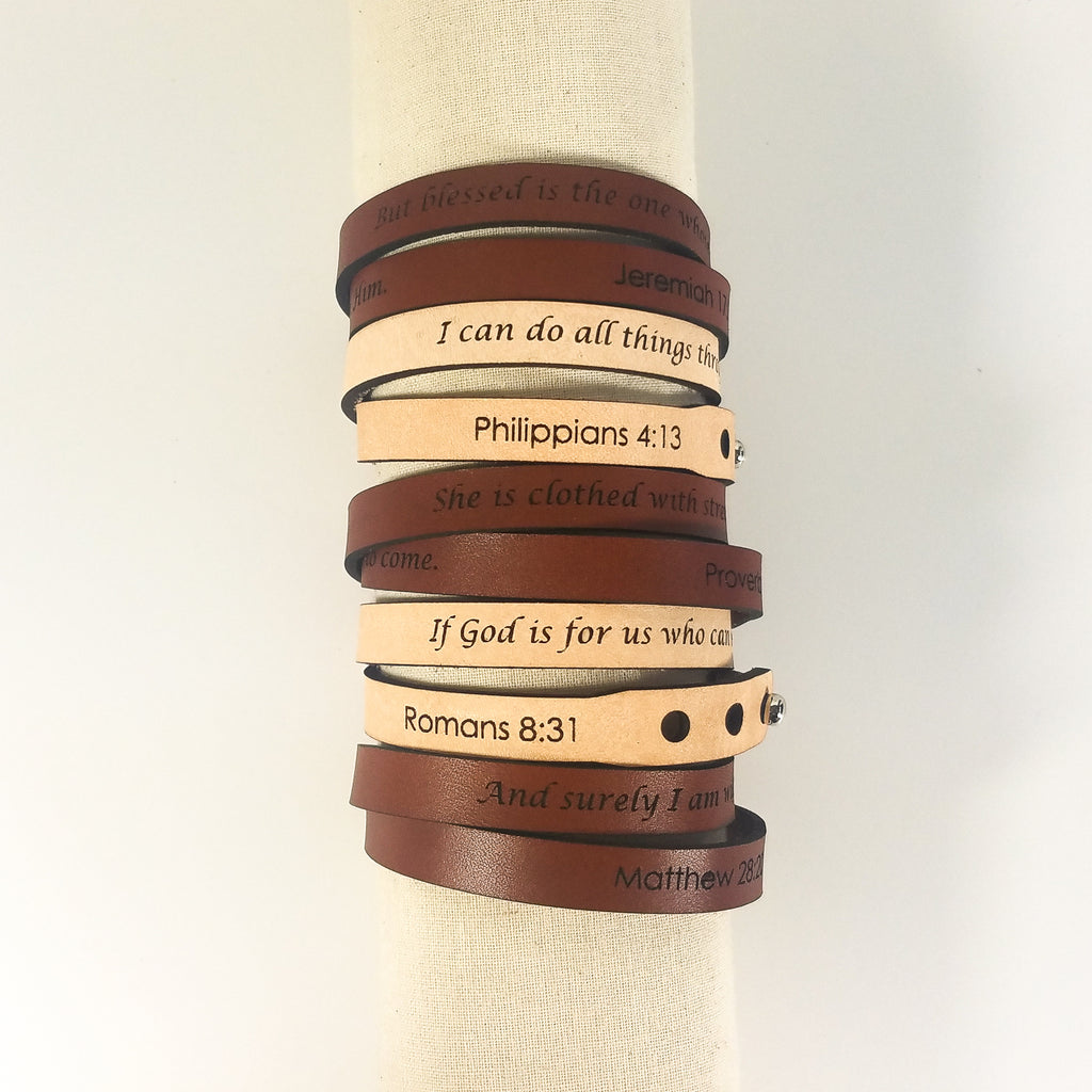 Custom Quote Wrap Bracelet